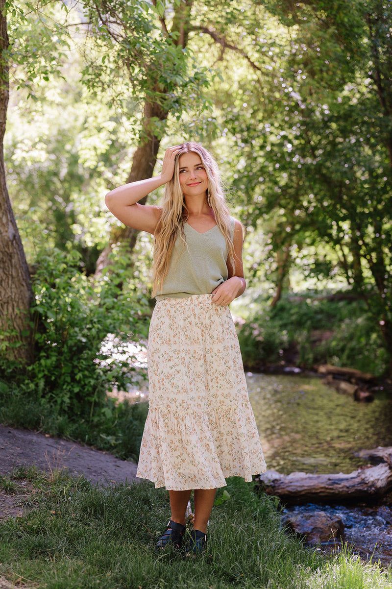 Everything You Do Floral Skirt