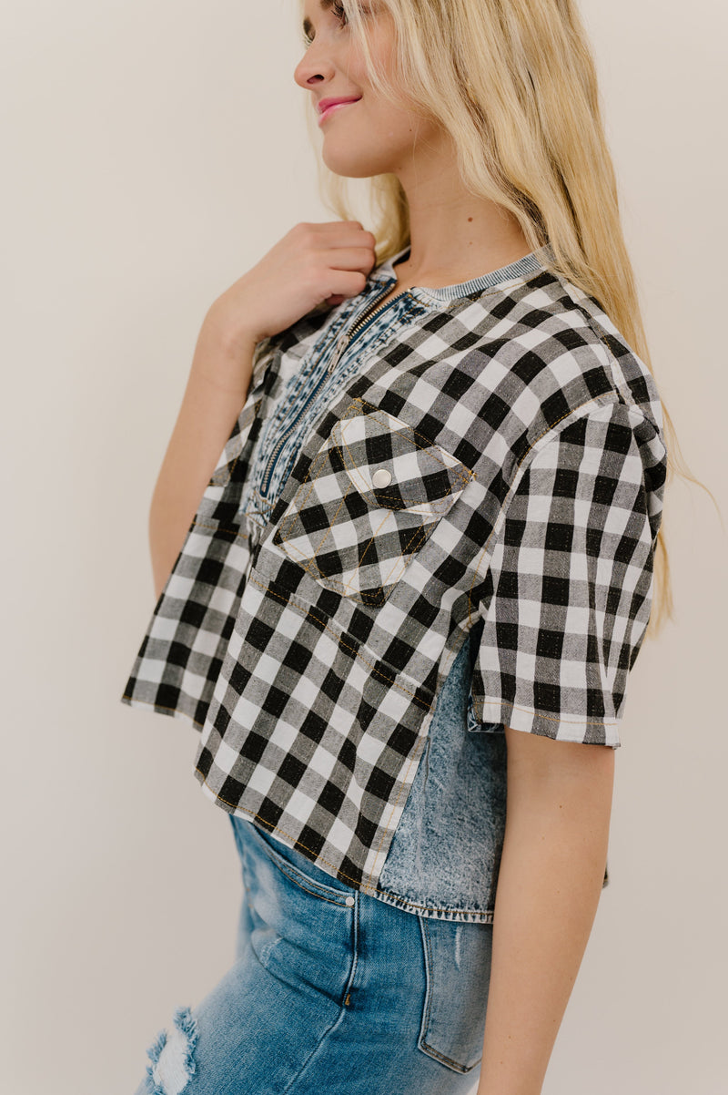 Everything Good Plaid Top