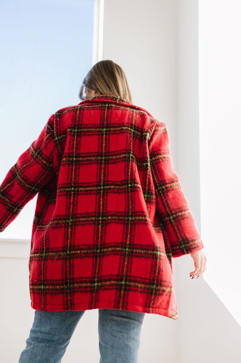 Cozy Wishes Plaid Sherpa Jacket