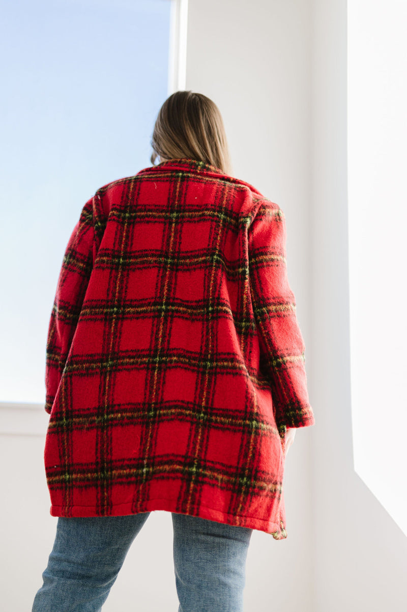 Cozy Wishes Plaid Sherpa Jacket