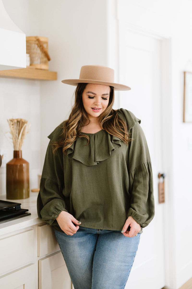 Don't Hesitate Ruffled Top