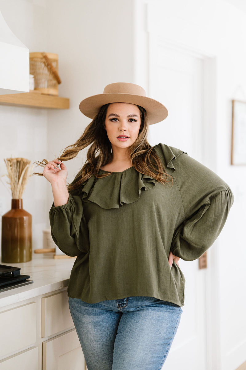 Don't Hesitate Ruffled Top