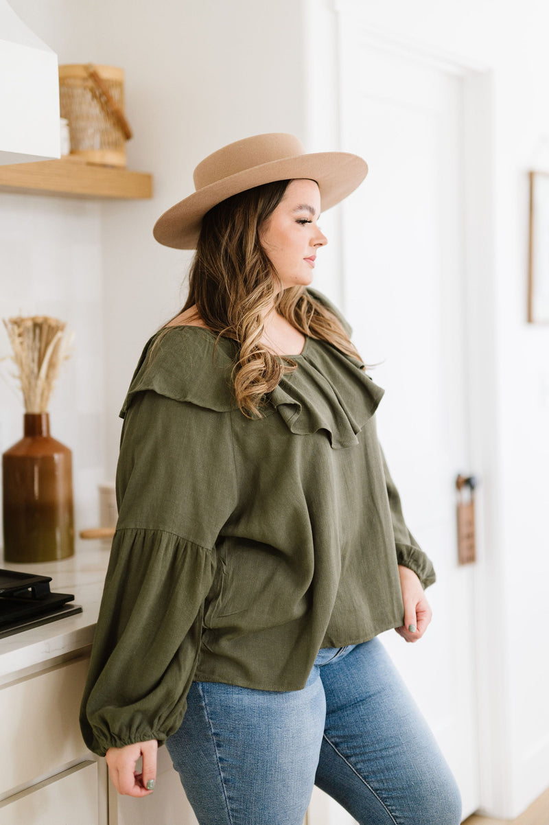 Don't Hesitate Ruffled Top