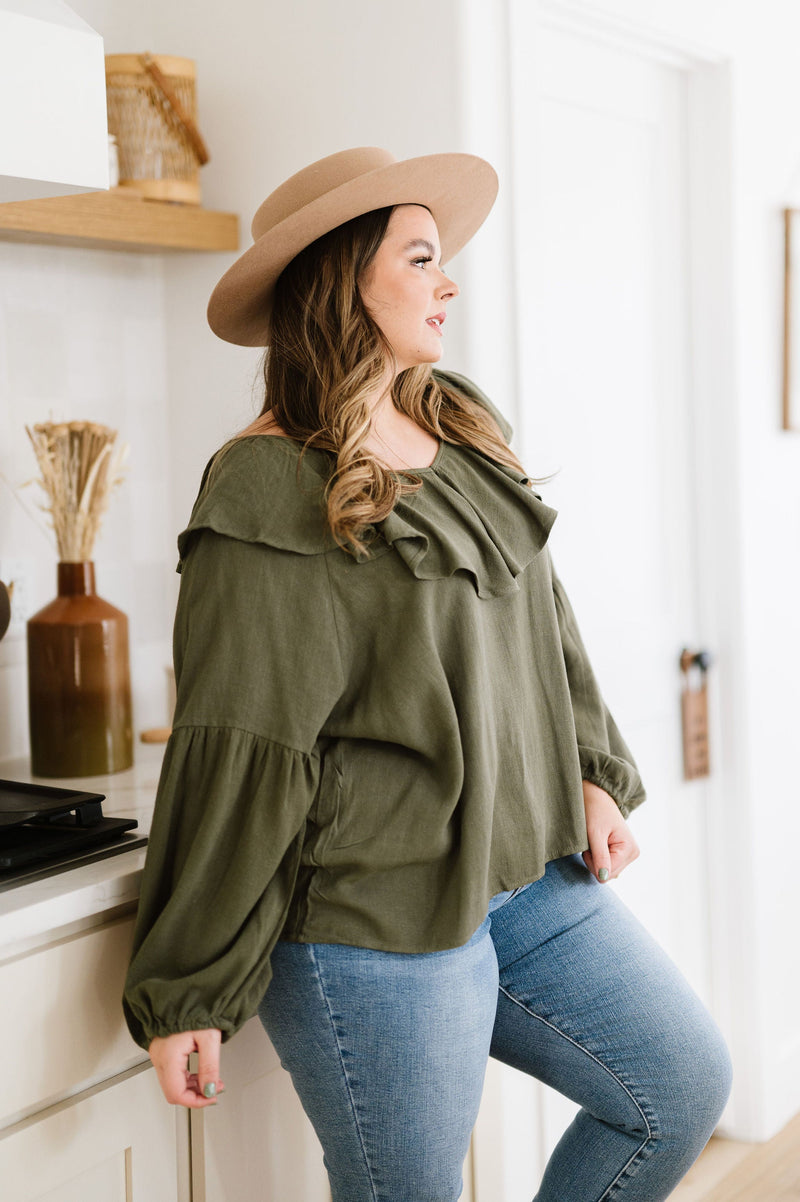 Don't Hesitate Ruffled Top