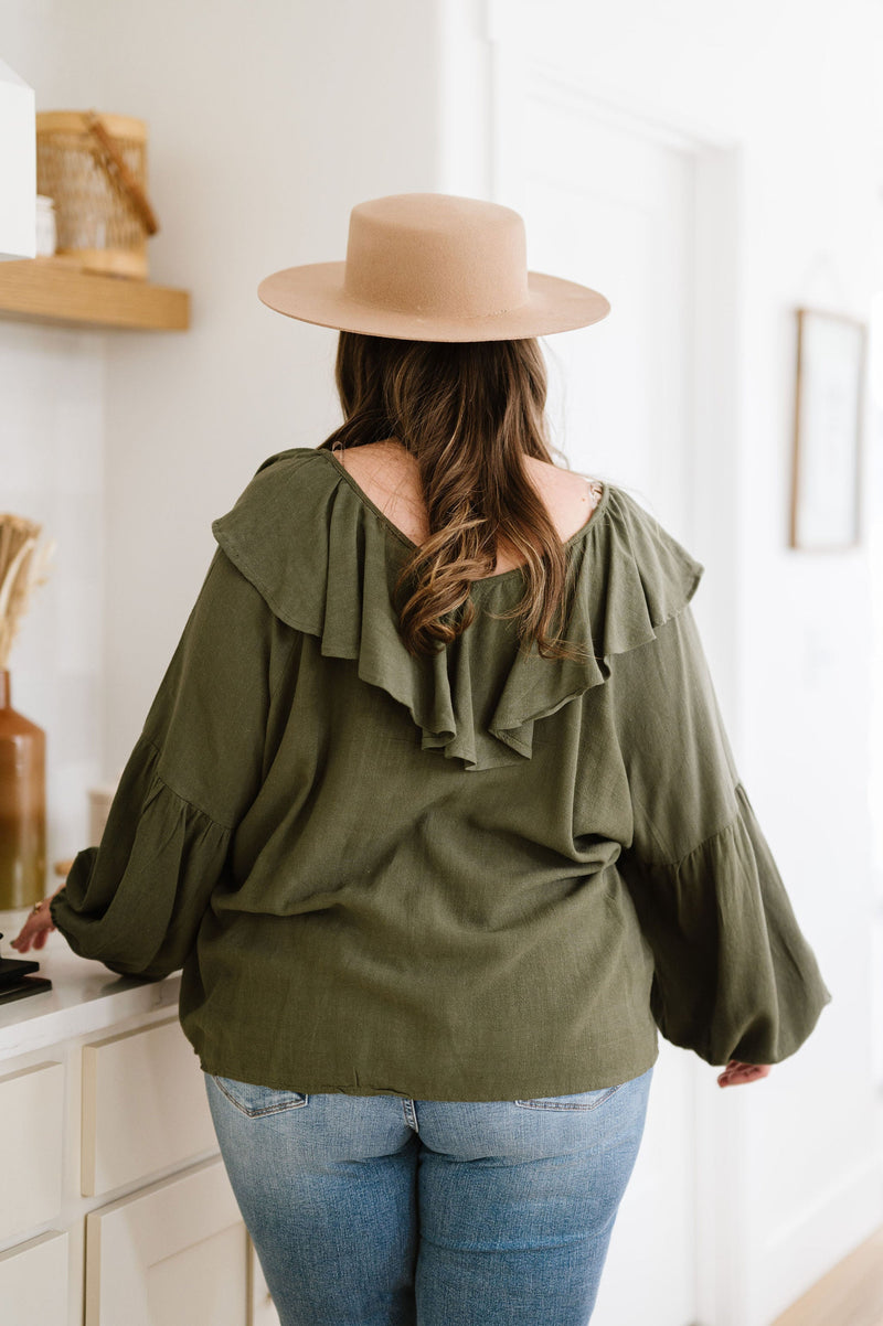 Don't Hesitate Ruffled Top