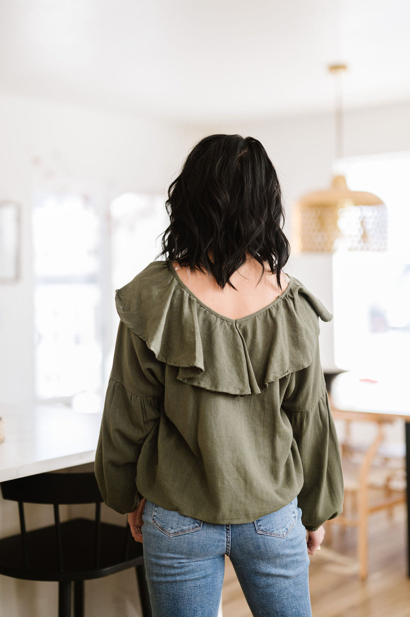 Don't Hesitate Ruffled Top