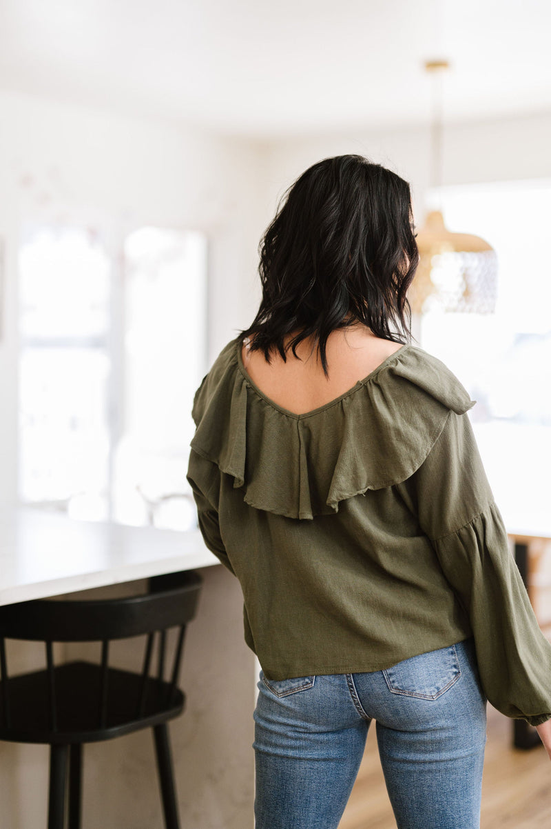 Don't Hesitate Ruffled Top