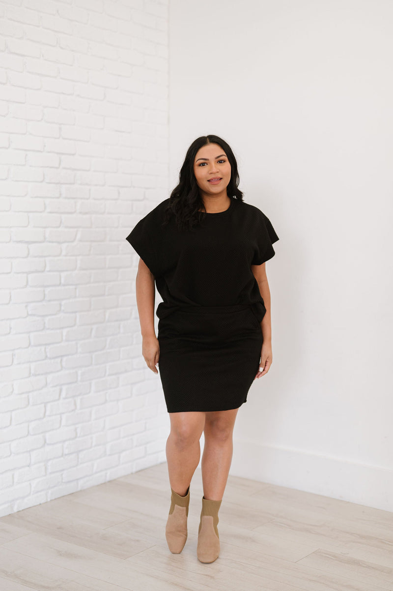You're So Classic Textured Skirt