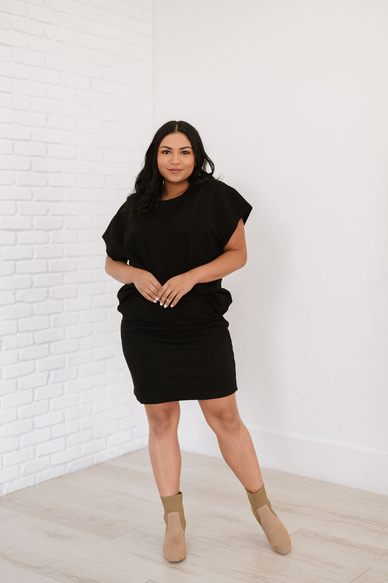 You're So Classic Textured Skirt