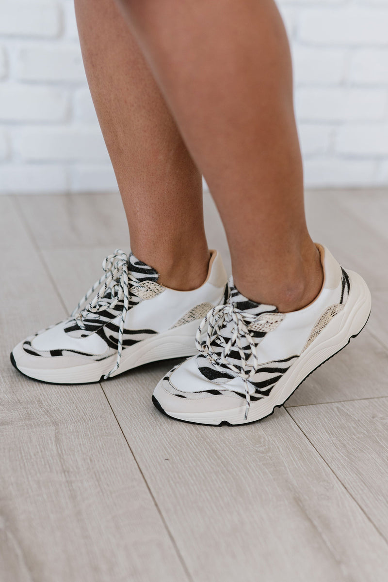The Penelope Beige Platform Sneaker