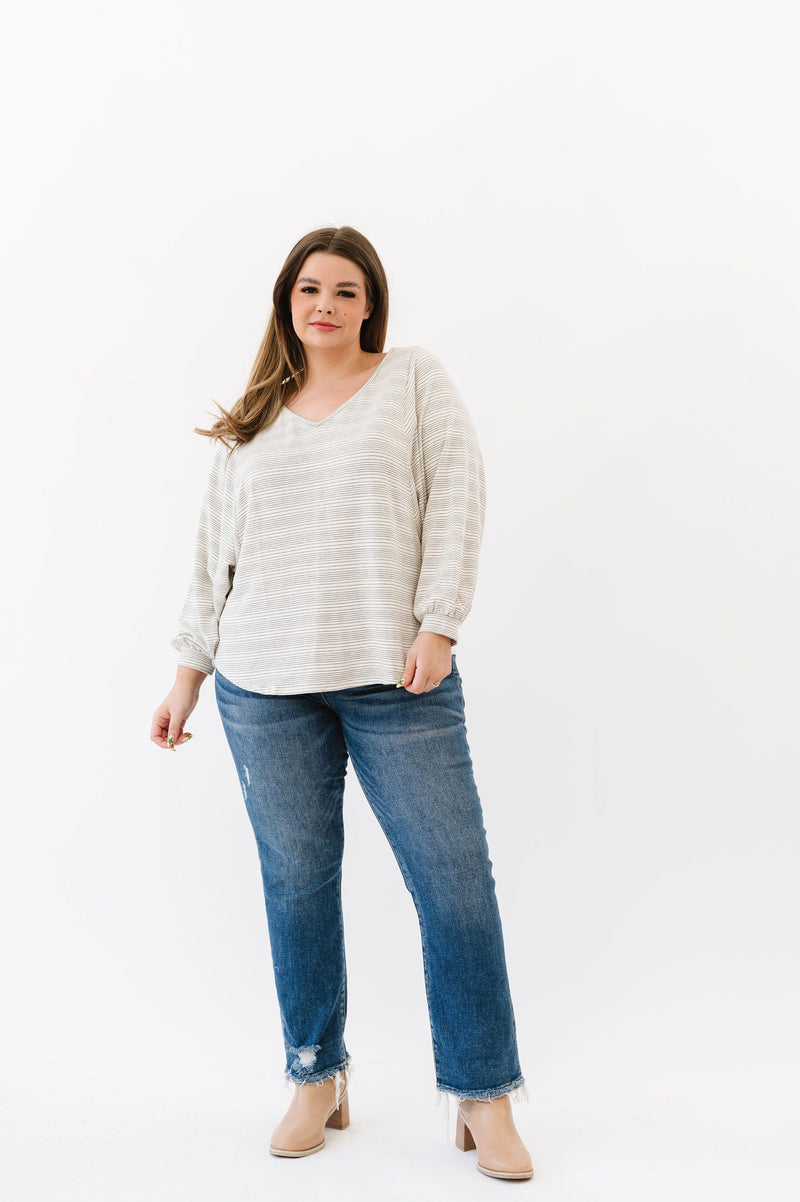 DOORBUSTER- This Is The Move Striped Top