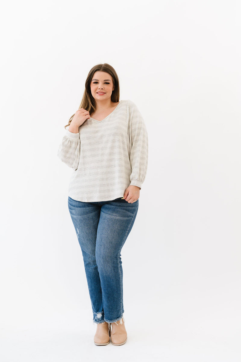 DOORBUSTER- This Is The Move Striped Top