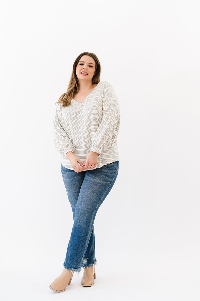 DOORBUSTER- This Is The Move Striped Top