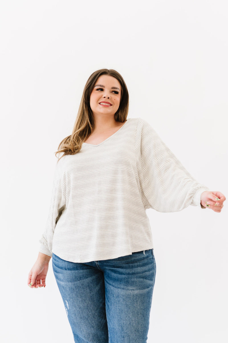 DOORBUSTER- This Is The Move Striped Top