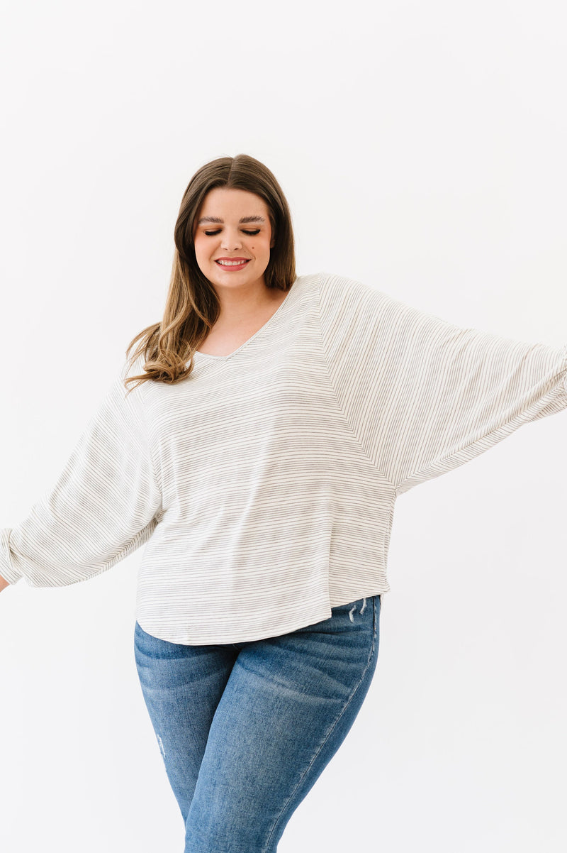 DOORBUSTER- This Is The Move Striped Top
