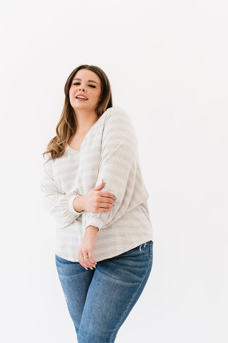 DOORBUSTER- This Is The Move Striped Top
