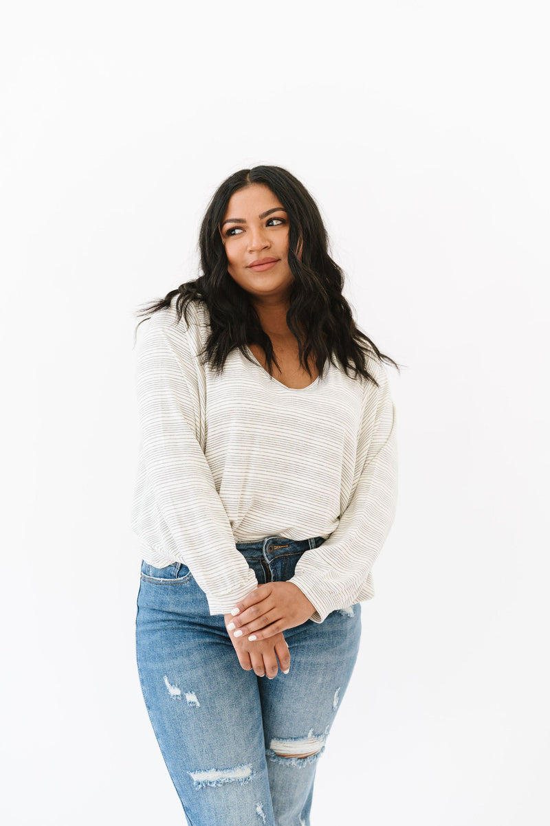 DOORBUSTER- This Is The Move Striped Top