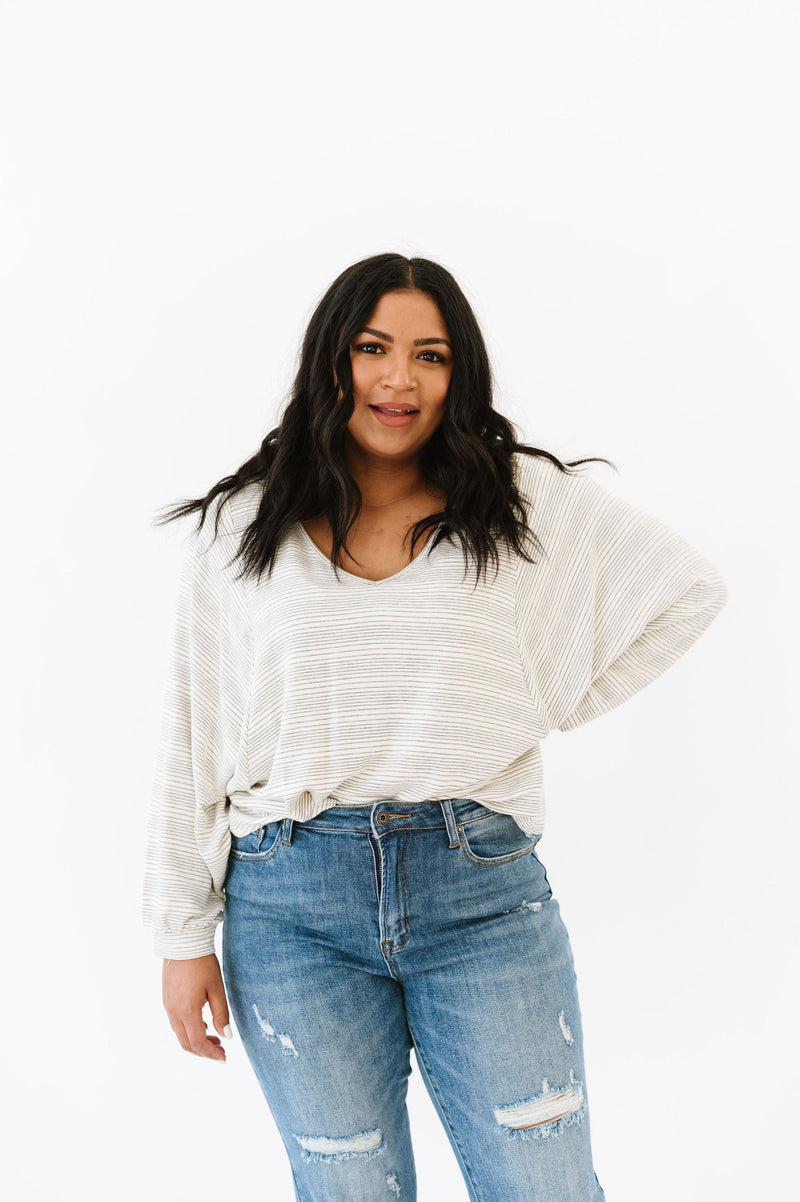 DOORBUSTER- This Is The Move Striped Top