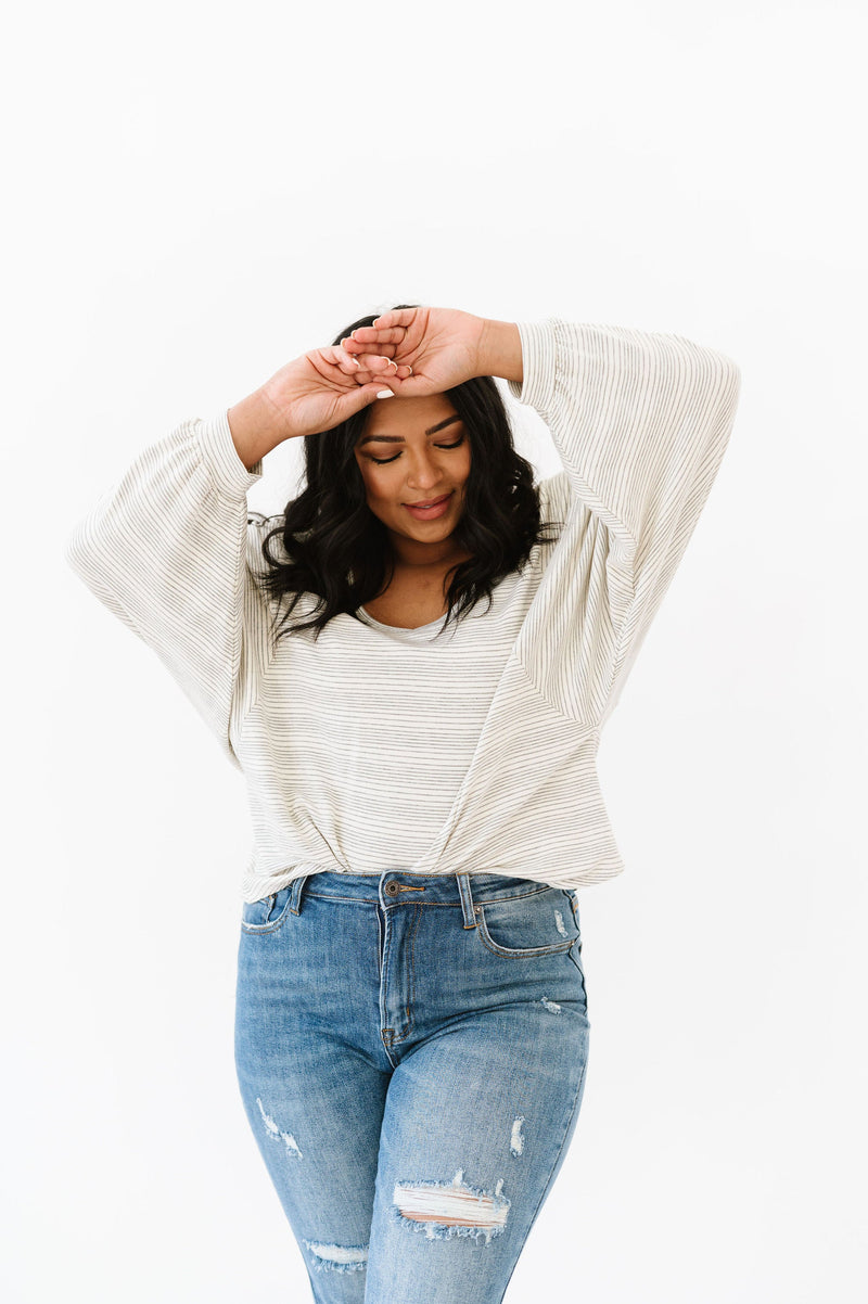 DOORBUSTER- This Is The Move Striped Top