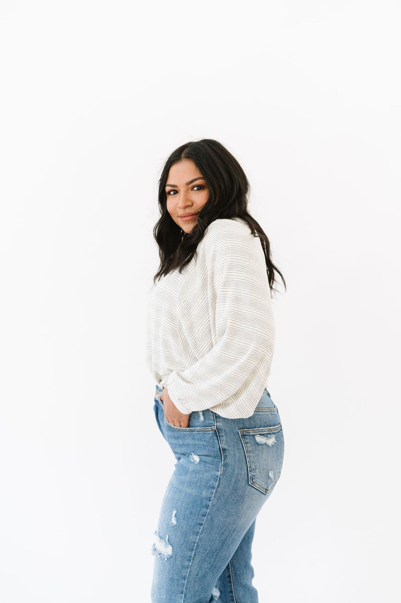 DOORBUSTER- This Is The Move Striped Top