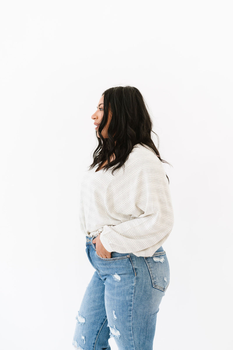 DOORBUSTER- This Is The Move Striped Top