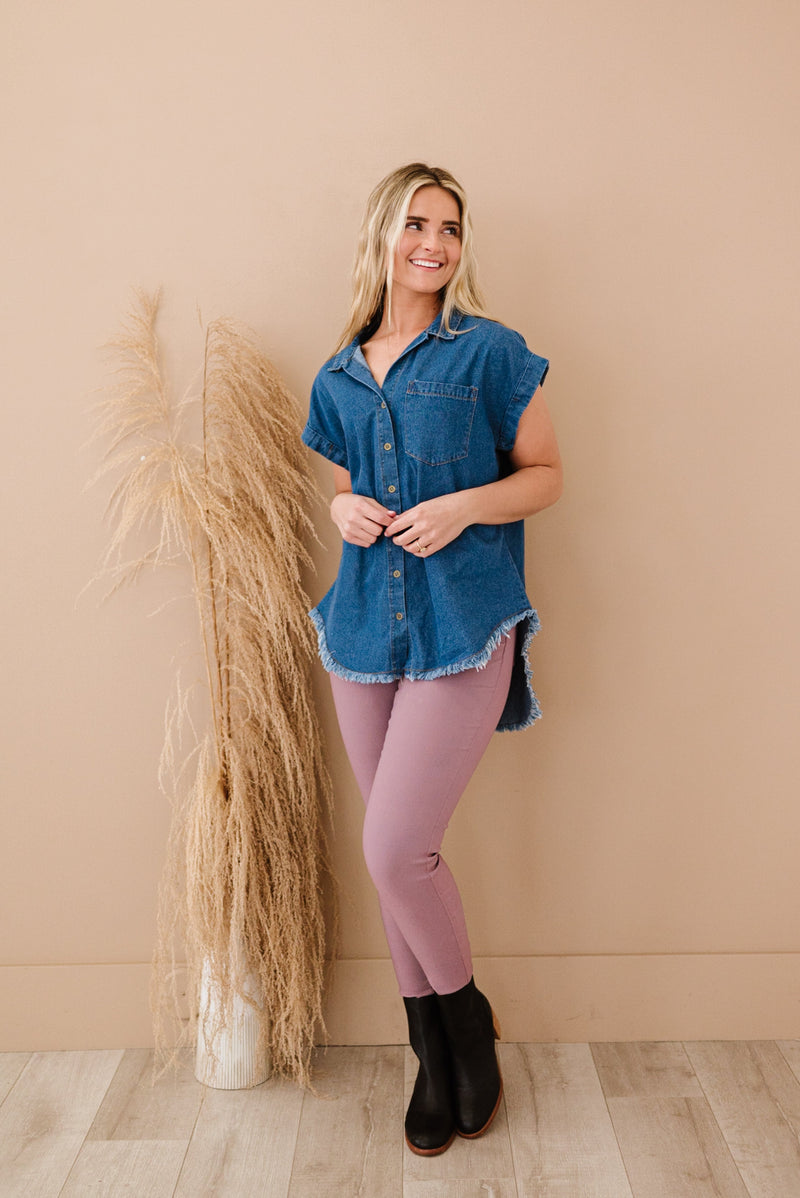 Small Town Girl Denim Top