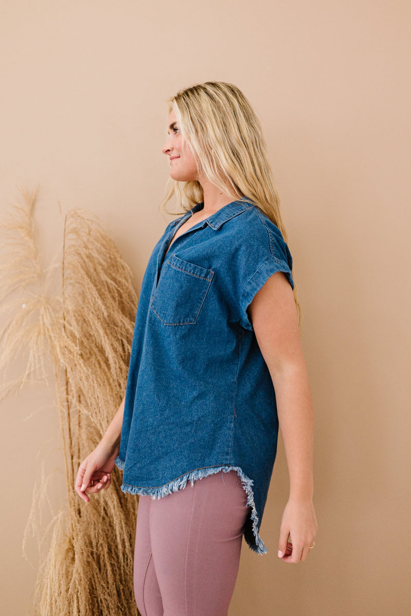 Small Town Girl Denim Top