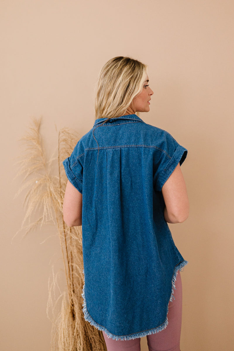 Small Town Girl Denim Top
