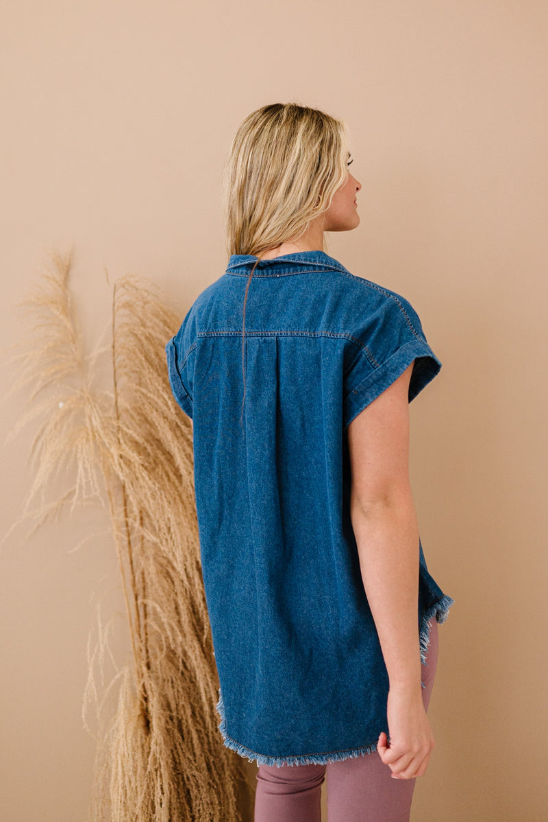 Small Town Girl Denim Top
