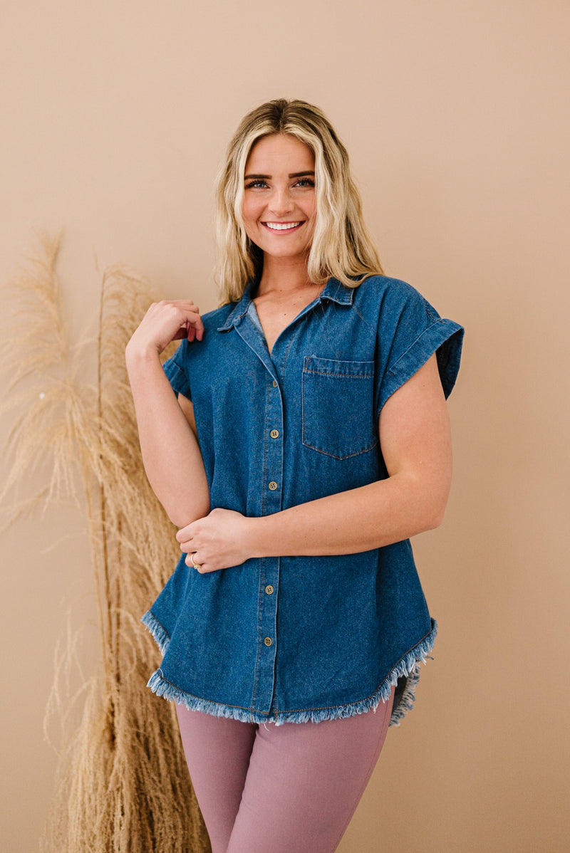 Small Town Girl Denim Top