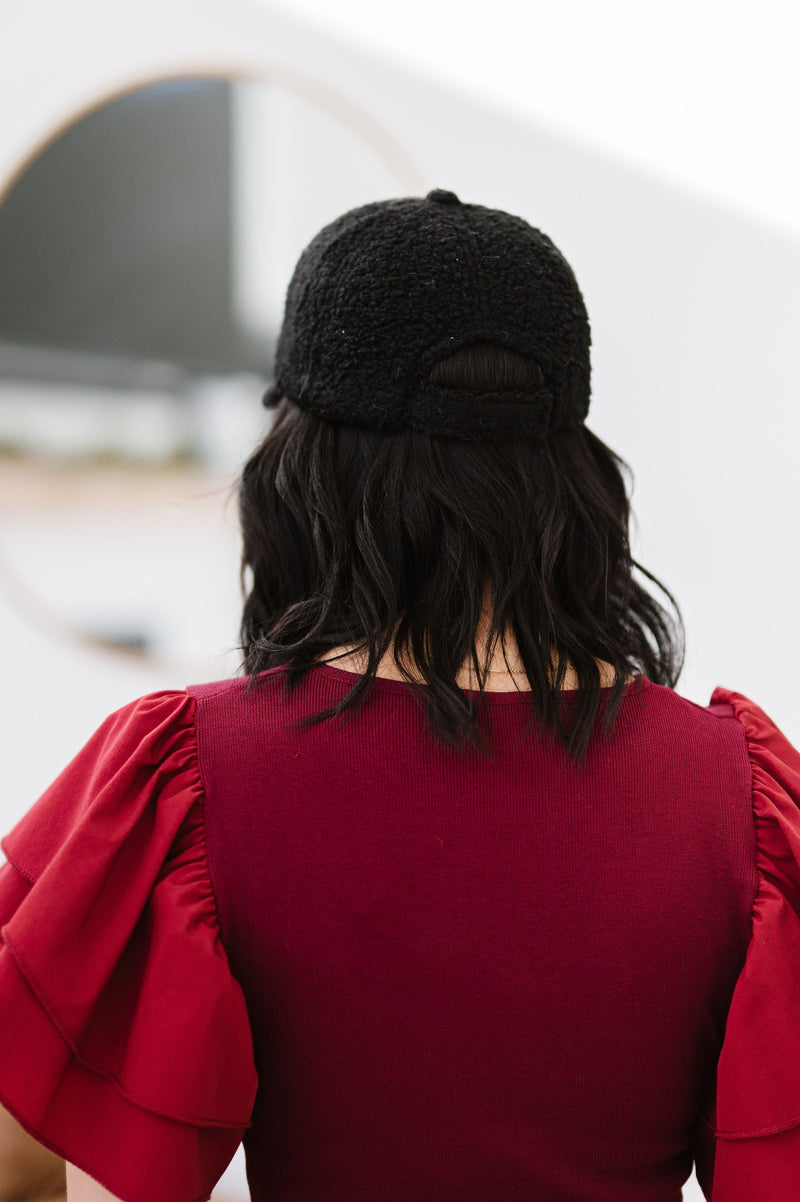 Out And About Boucle Cap - Black