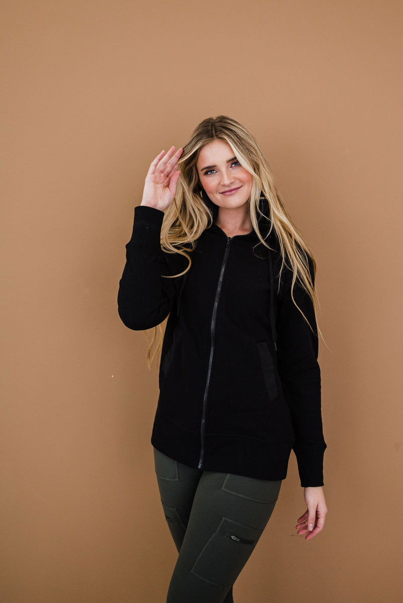 Active Longline Jacket with Thumb Holes
