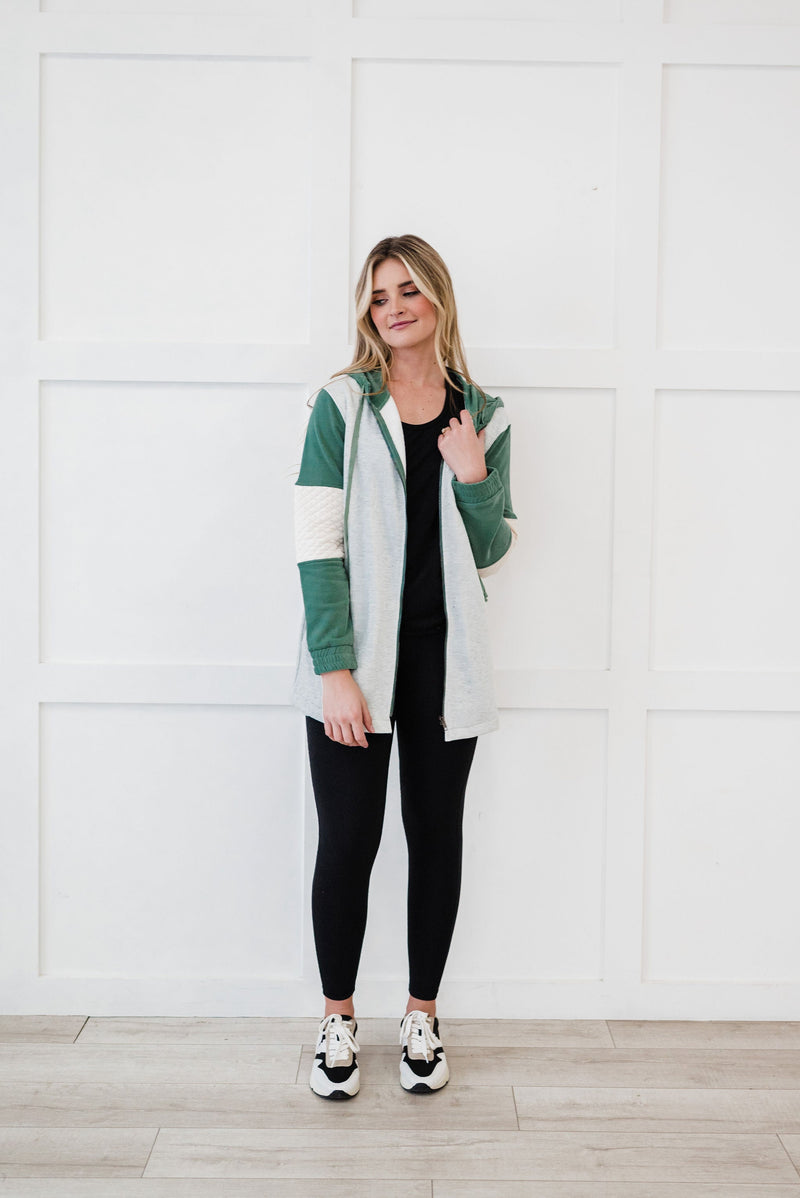 Life's Journey Color Block Hoodie