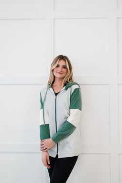 Life's Journey Color Block Hoodie