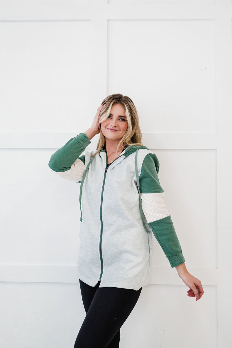 Life's Journey Color Block Hoodie
