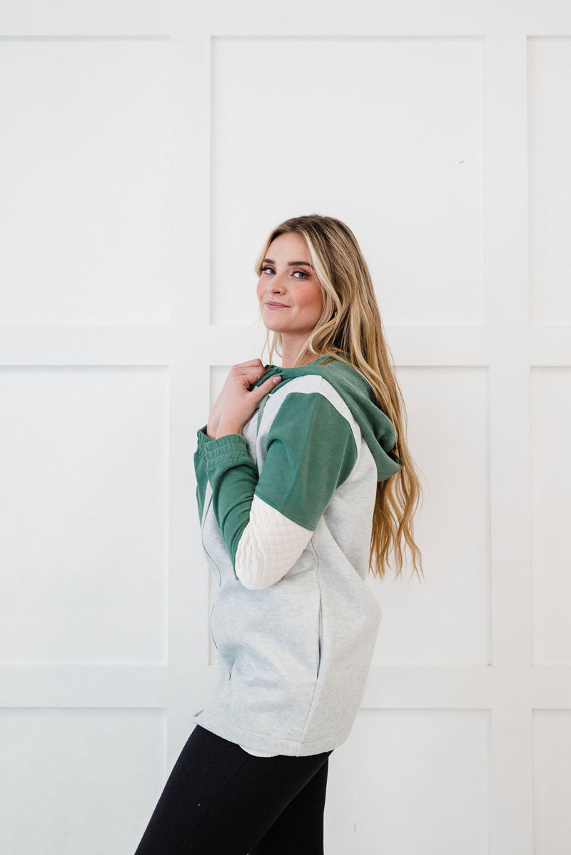 Life's Journey Color Block Hoodie