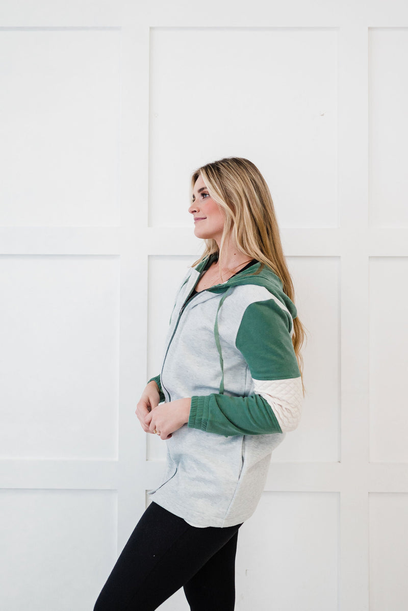 Life's Journey Color Block Hoodie
