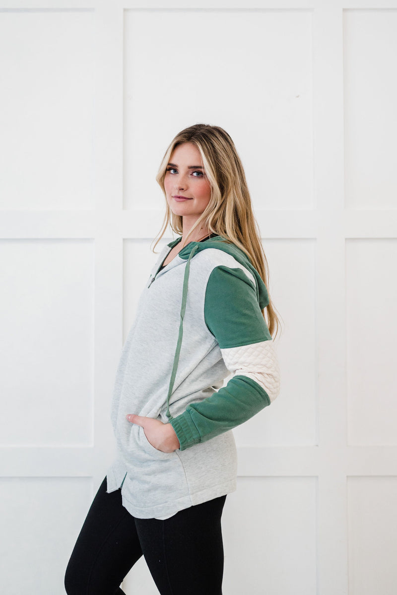 Life's Journey Color Block Hoodie