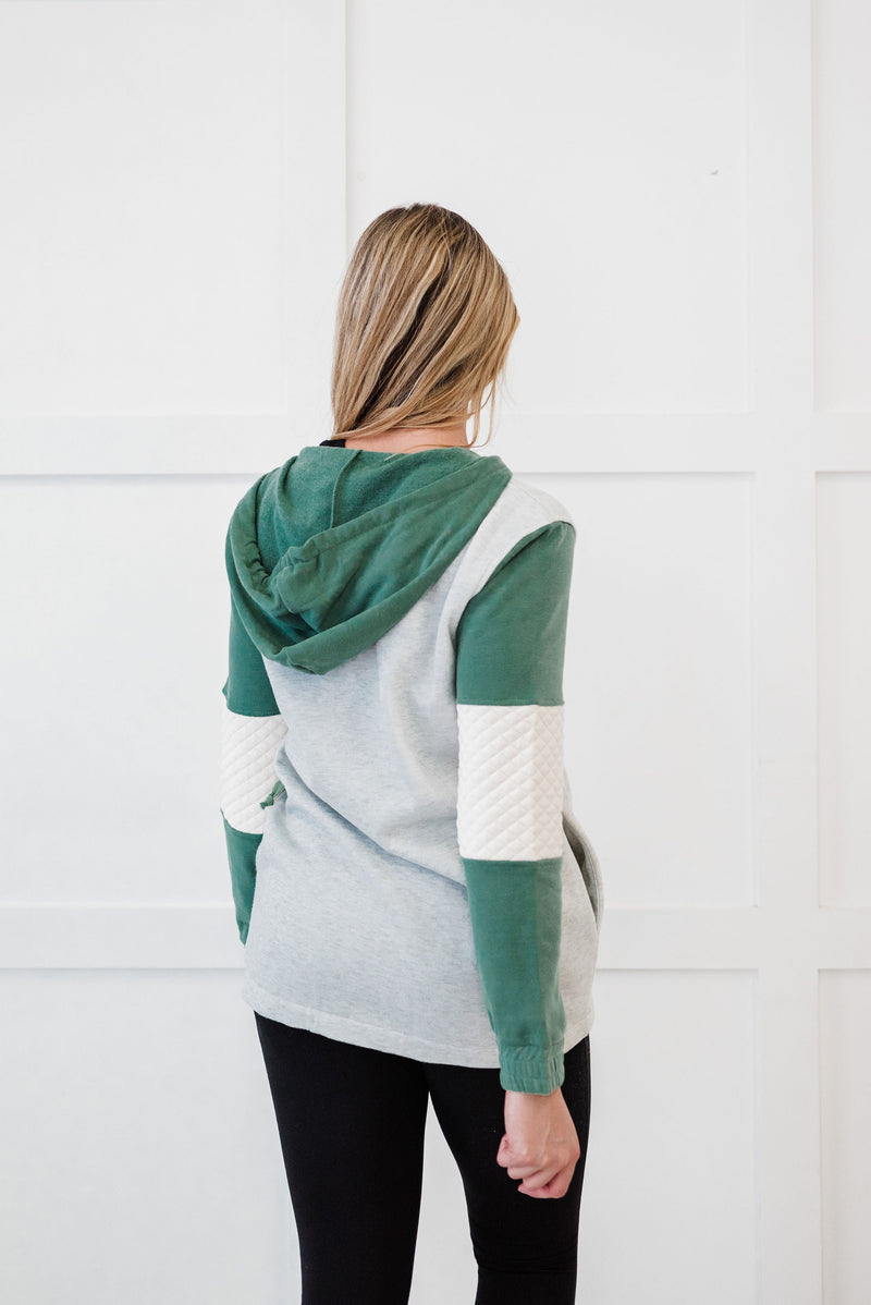 Life's Journey Color Block Hoodie