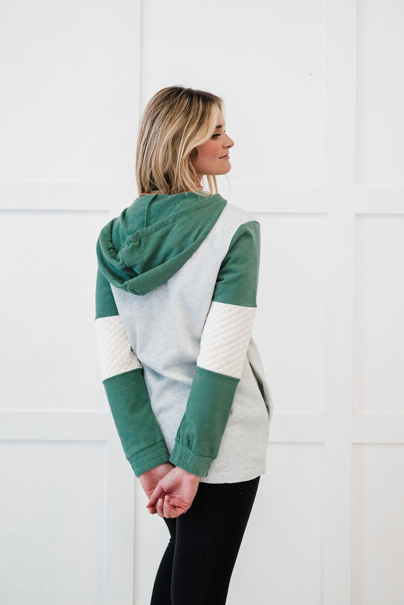 Life's Journey Color Block Hoodie