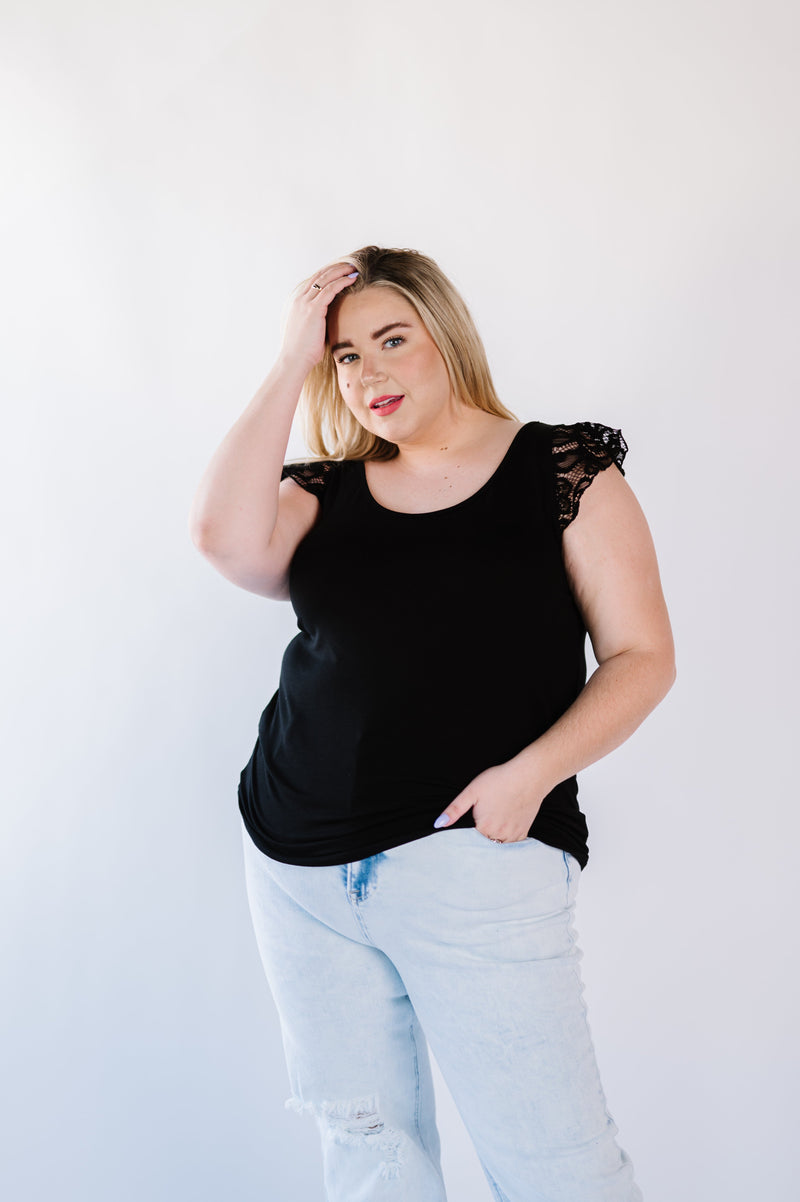 Mila Lace Sleeve Top