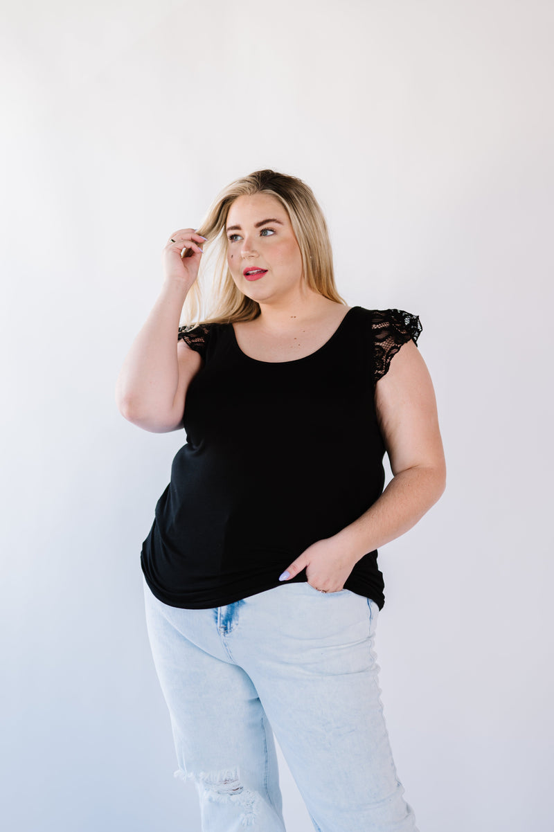Mila Lace Sleeve Top