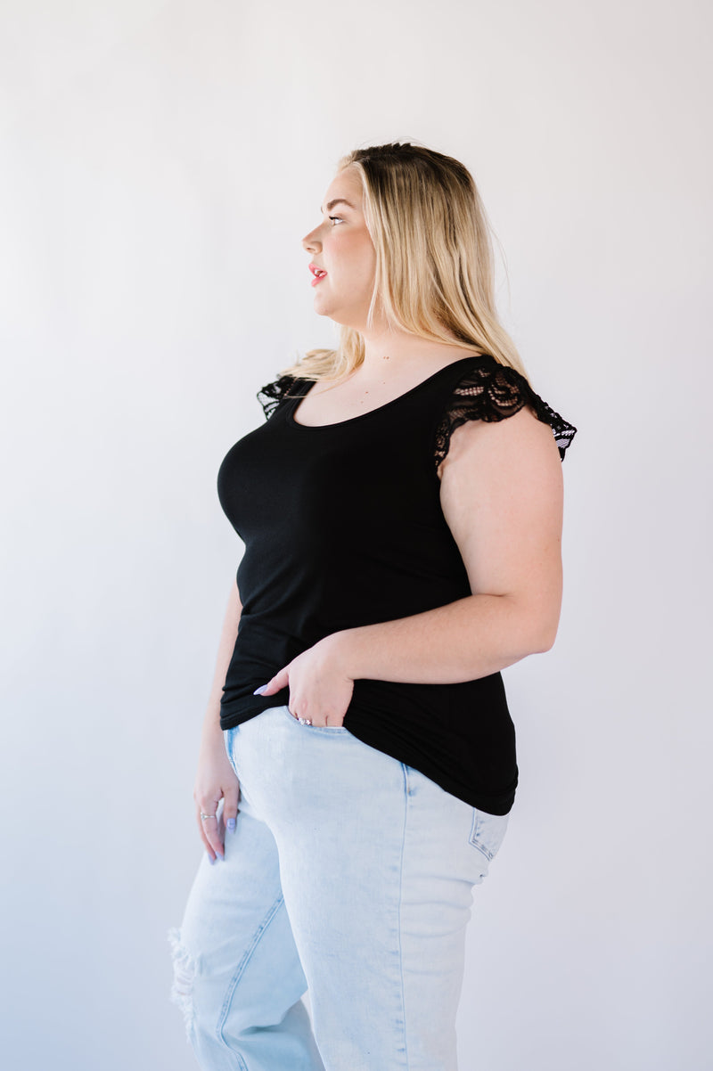 Mila Lace Sleeve Top