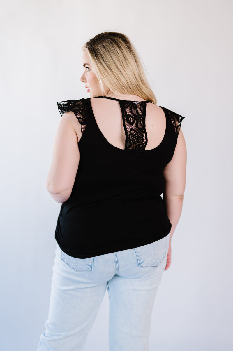 Mila Lace Sleeve Top