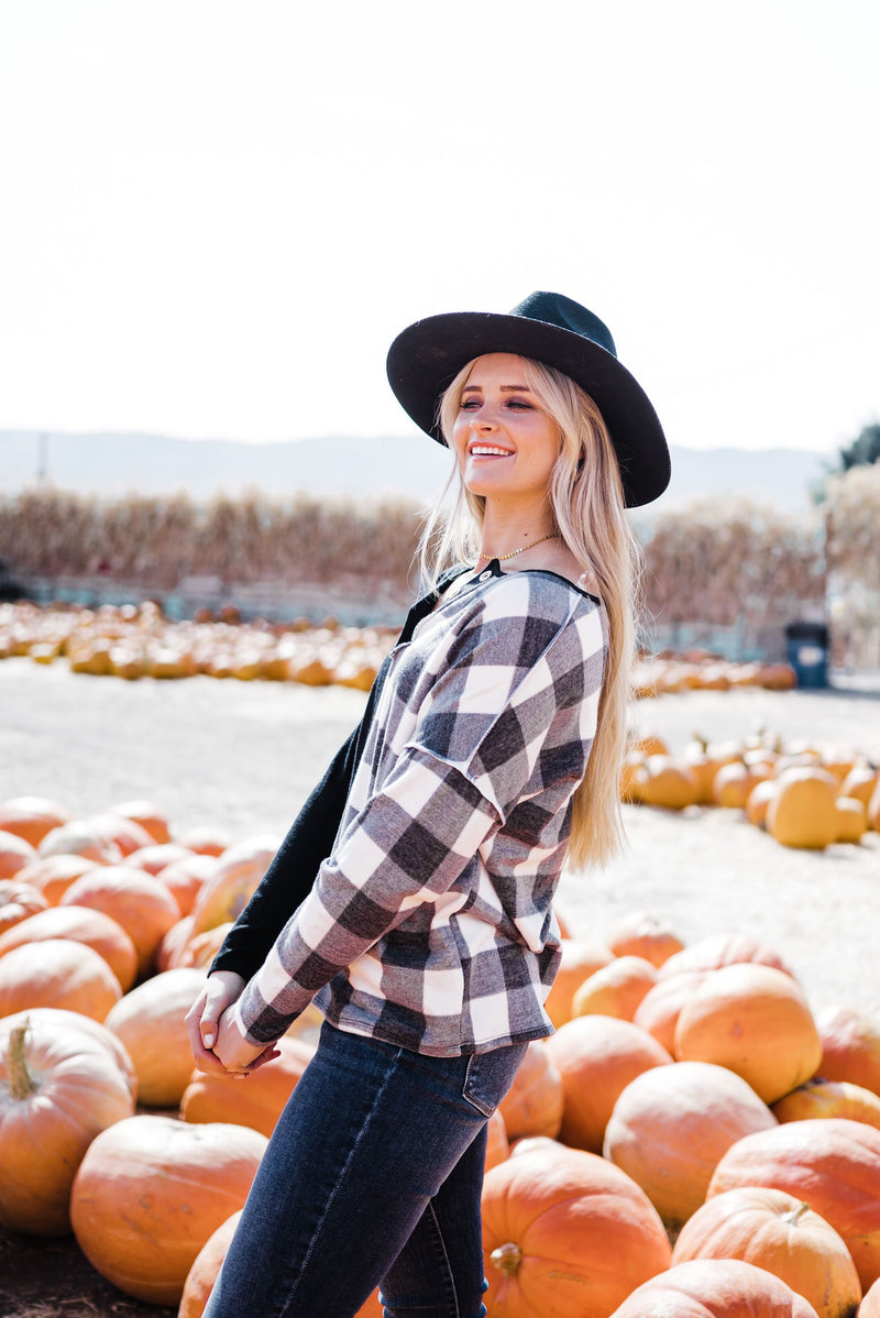 Get Their Attention Color Block Top