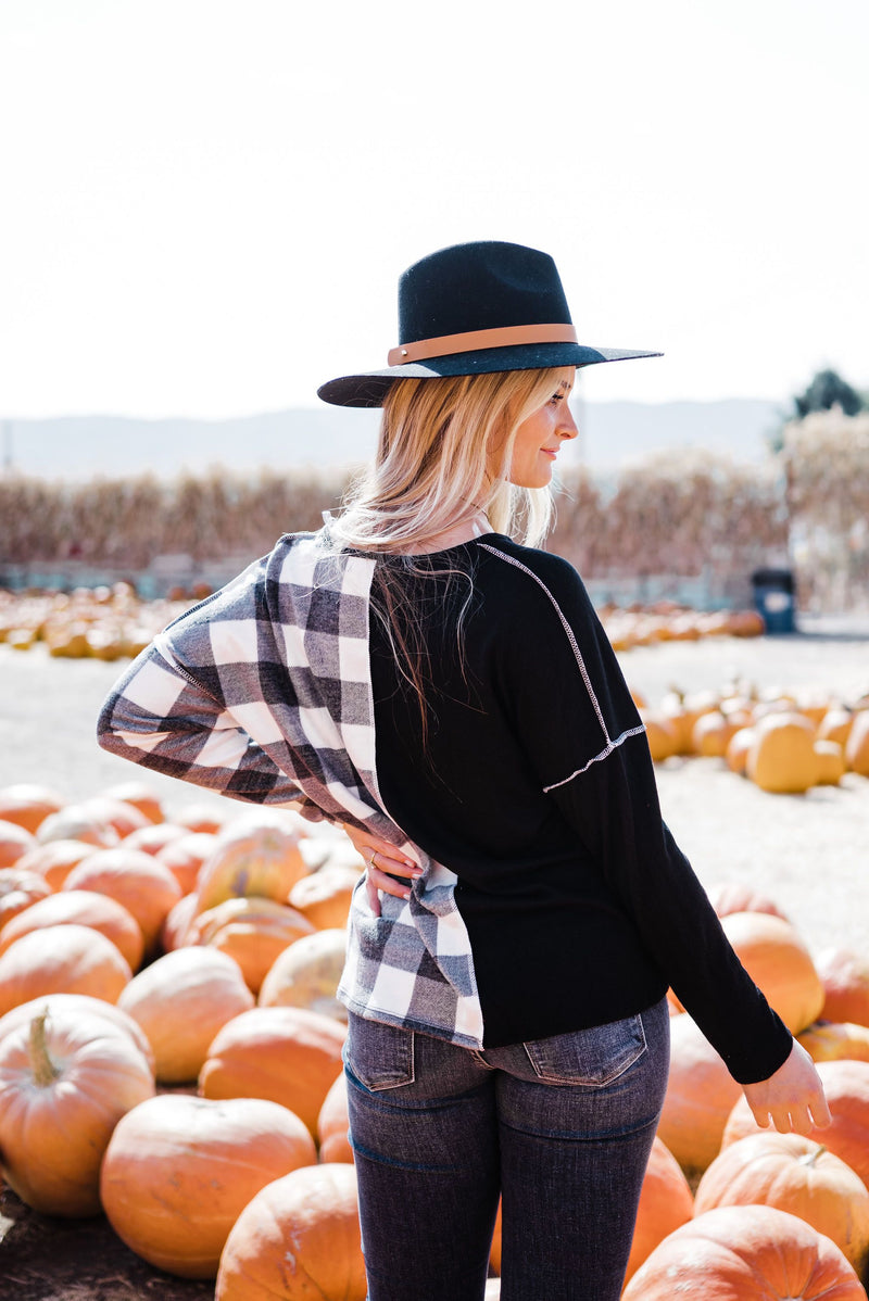 Get Their Attention Color Block Top