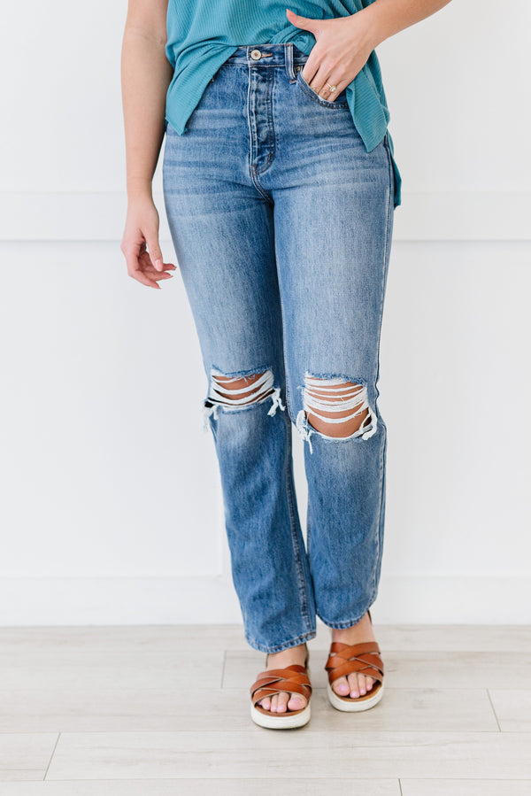 One Step Ahead Distressed Jeans