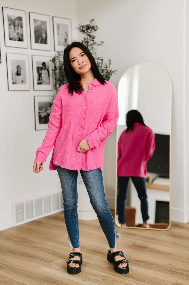 Love Life Button Down Shirt