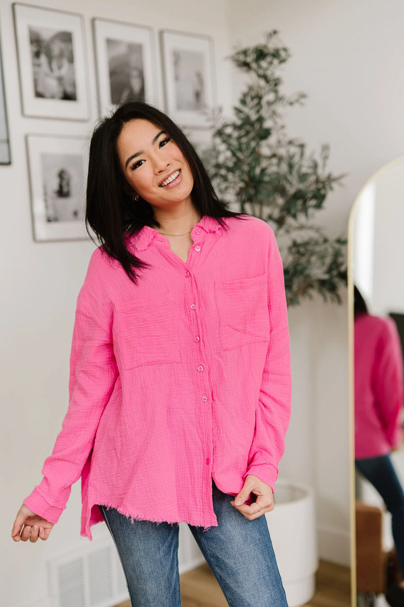 Love Life Button Down Shirt