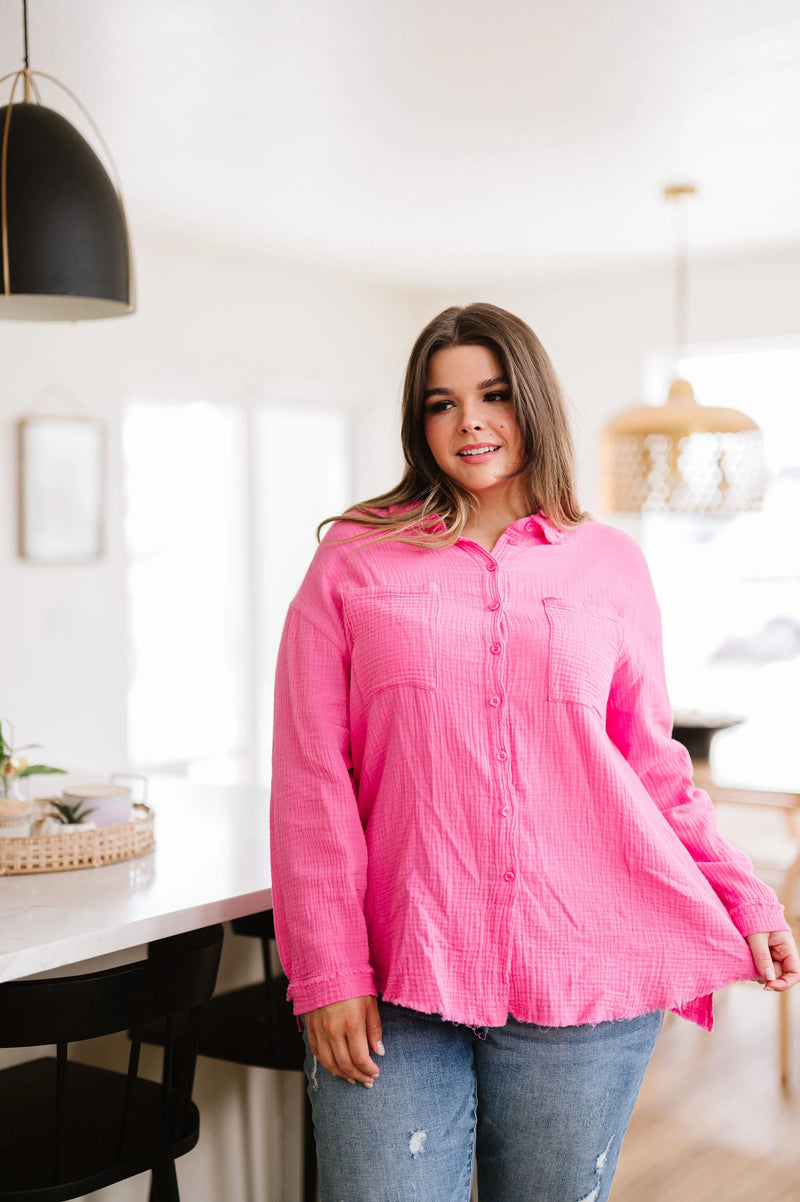 Love Life Button Down Shirt